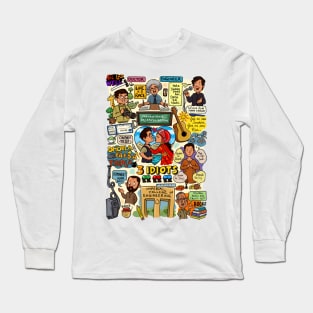 3 Idiots - cartoon doodle Long Sleeve T-Shirt